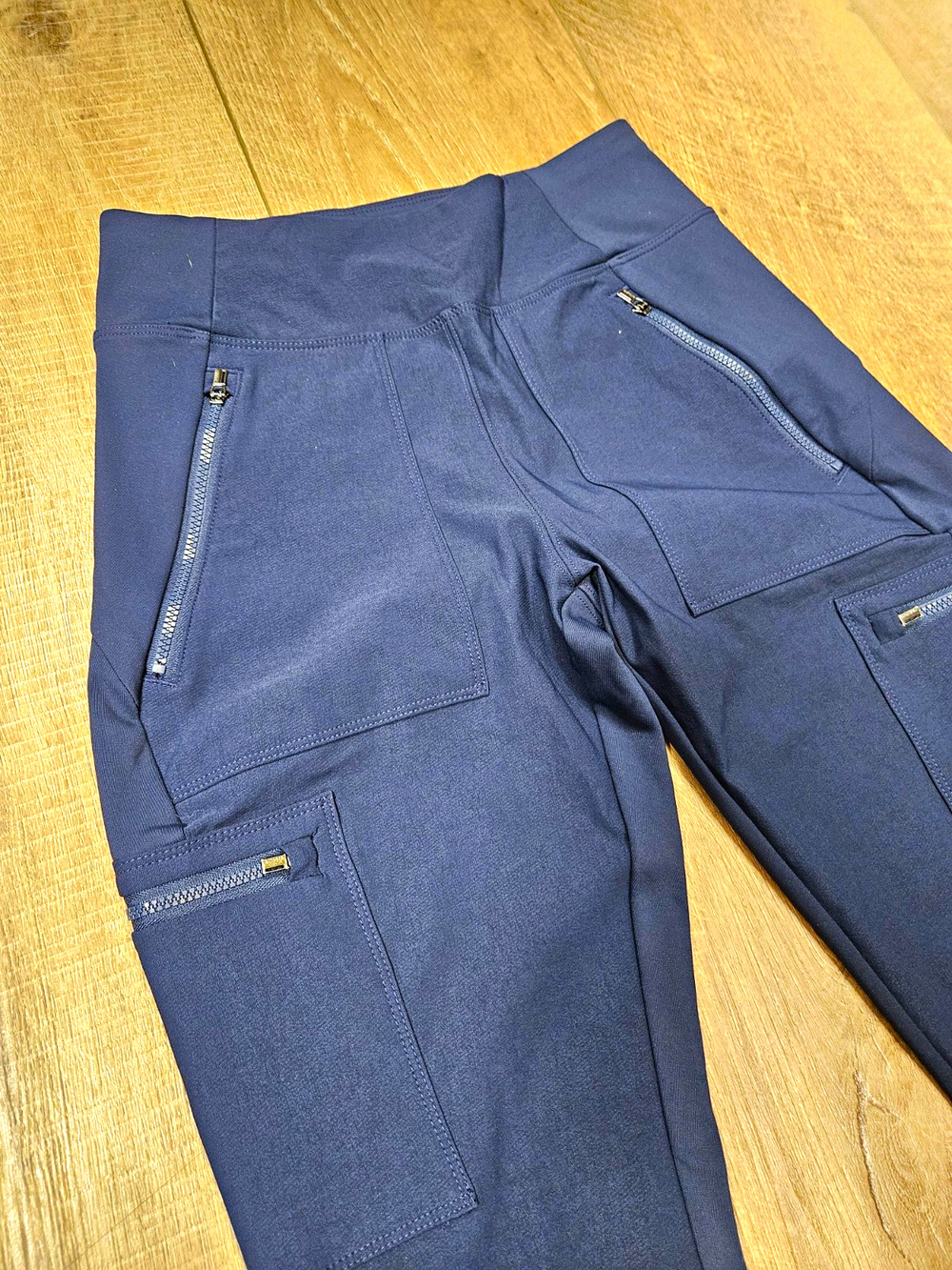Athleta Headlands Hybrid Cargo Tight Leggings Navy Blue High Rise Hiking Women 2